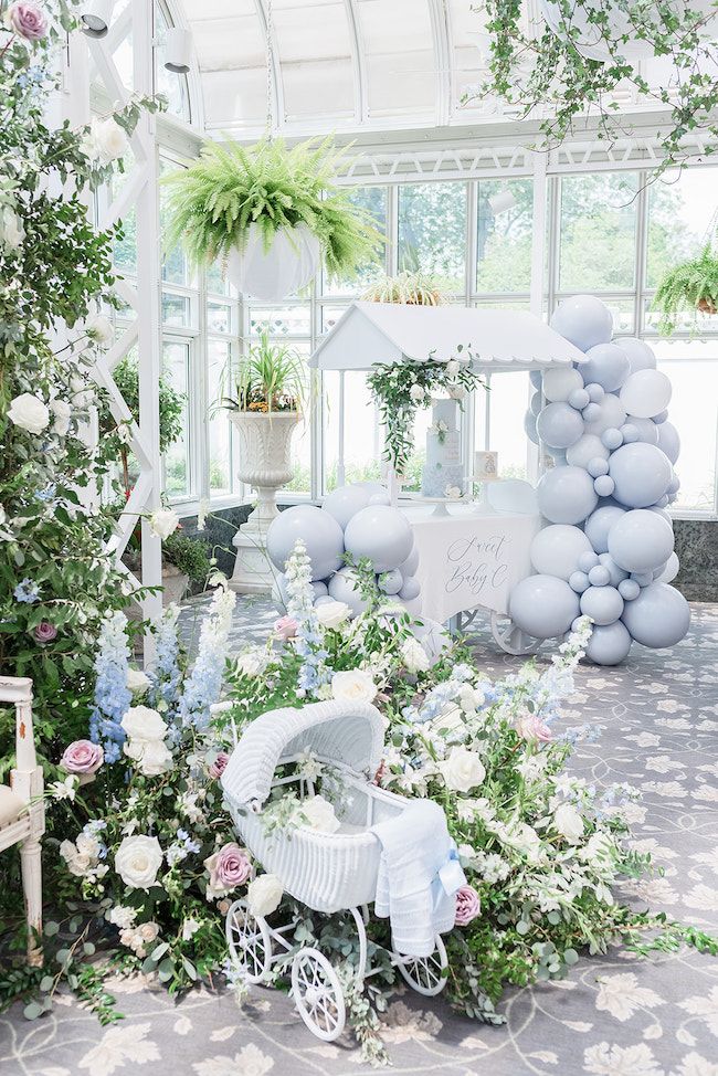 Baby shower ideas with clearance flowers