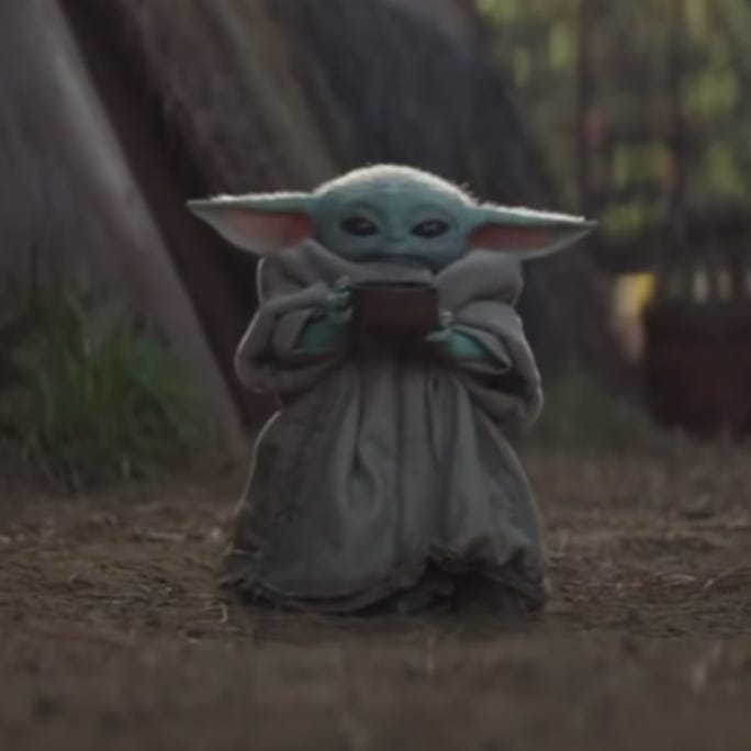 Baby Yoda Cup Meme Origin Revealed