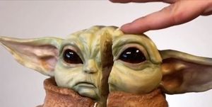 Baby Yoda Mandalorian tarta