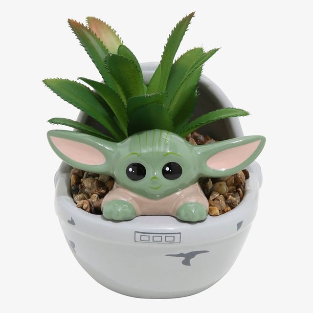 baby yoda succulent planter