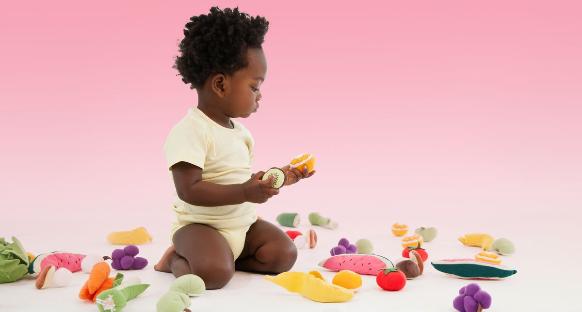 Jheri curl, Sweetness, Play, Afro, Baby toys, Baby playing with toys, Foot, Produce, Baby Products, S-curl, 