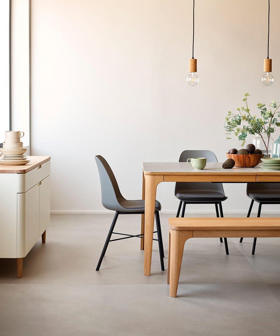 Furniture, Room, Floor, Interior design, Table, Tile, Flooring, Lighting, Chair, Design, 