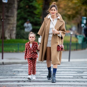 Paris Fashion Week Street Style: moeder en kind