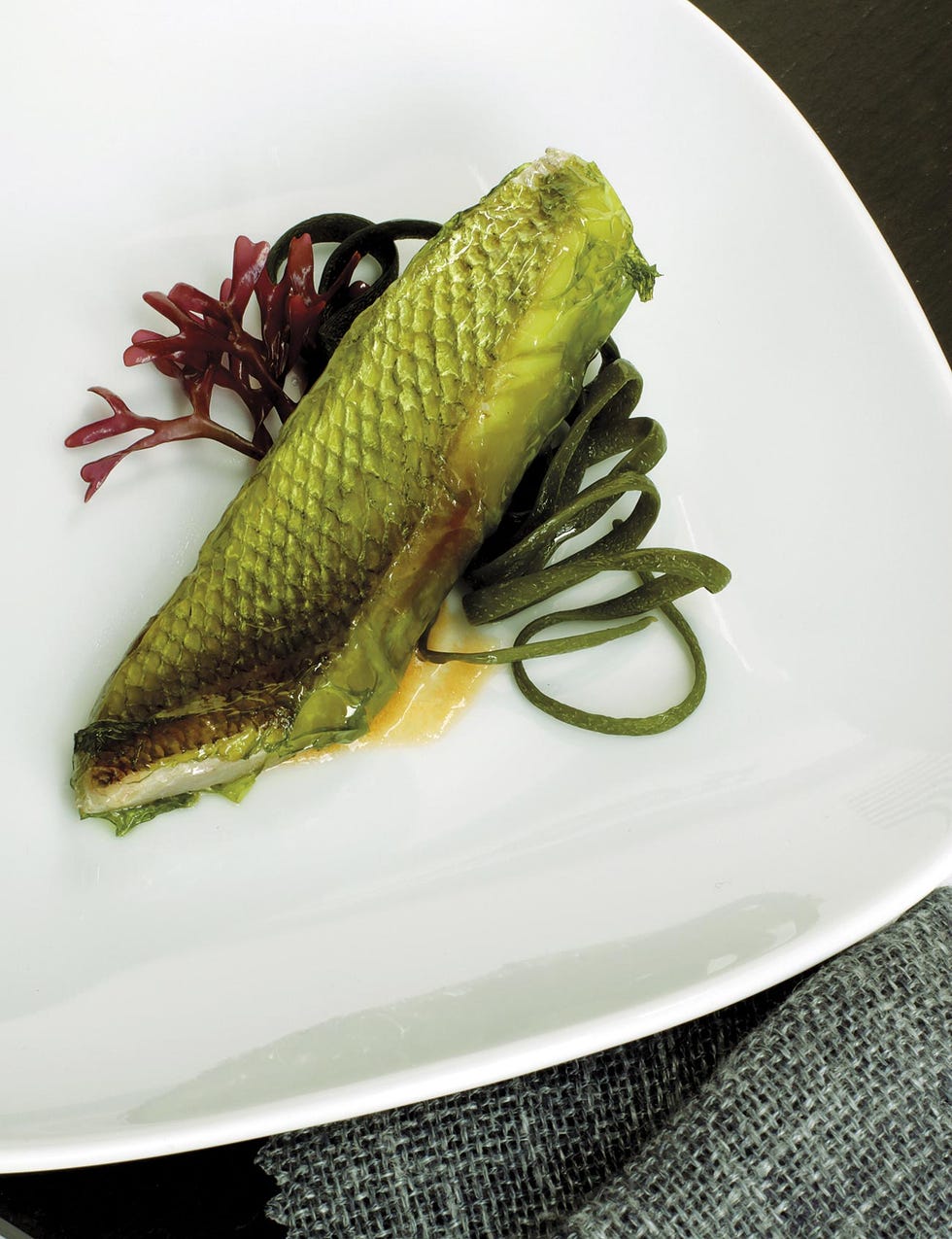 bacalao al horno con algas