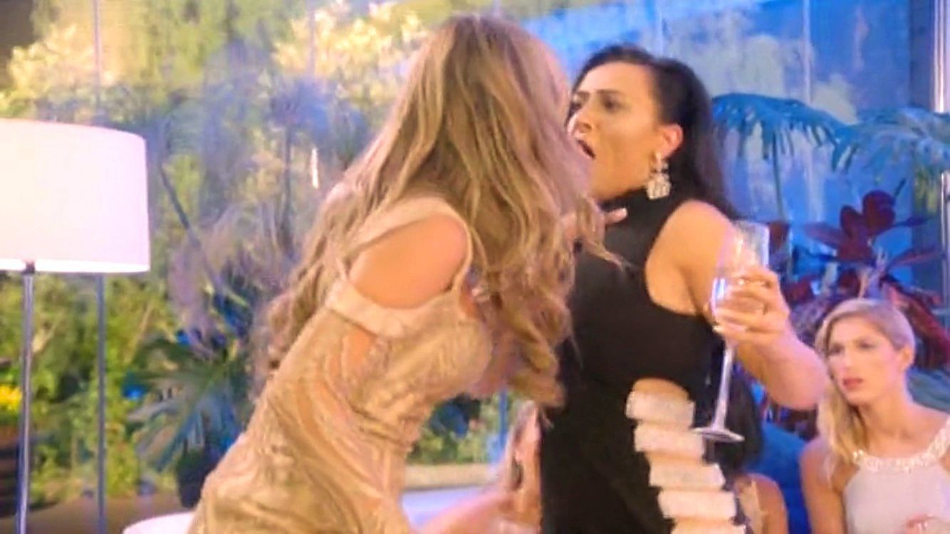 The Bachelor UK: Alicia and Tara brawl
