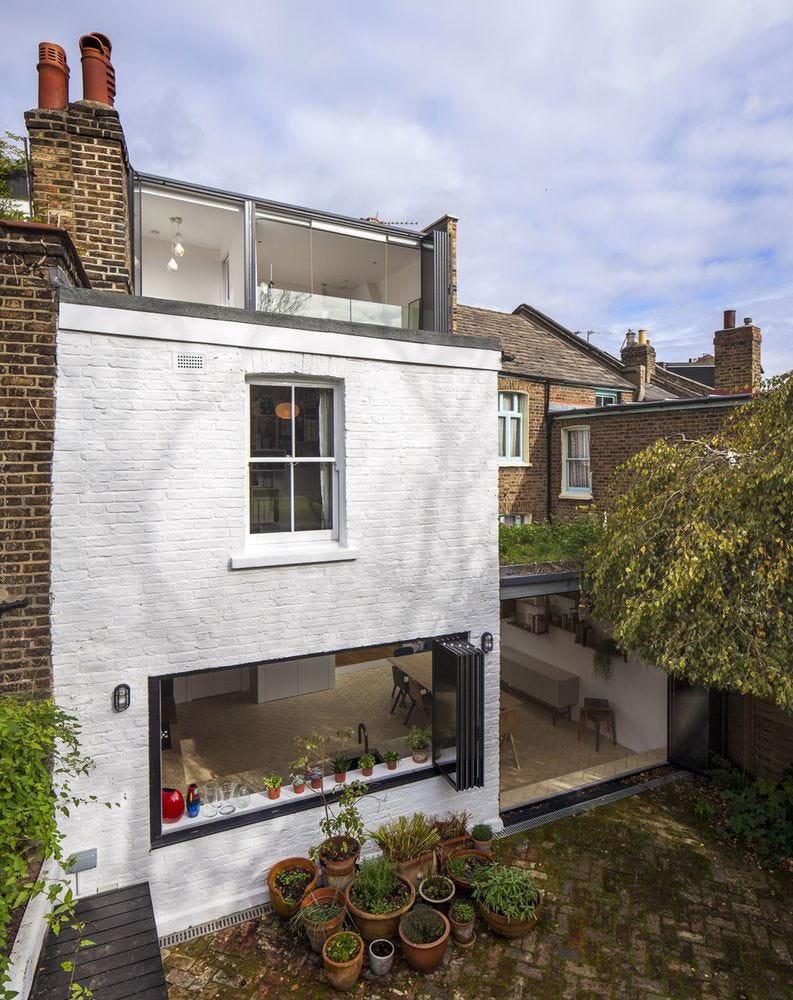 rear of a house
