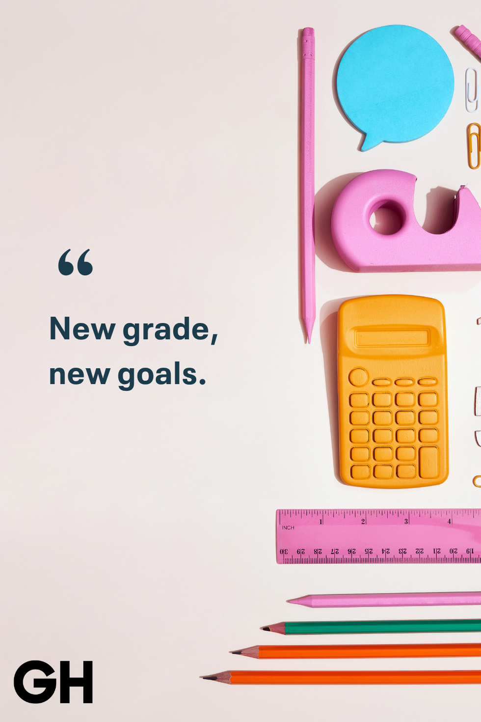 new grade, new goal good housekeeping