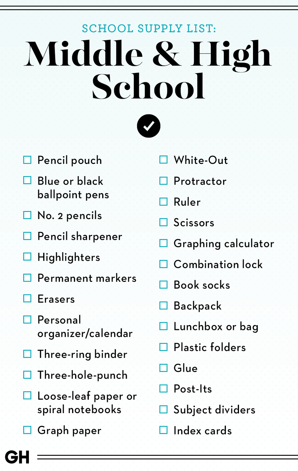 School supplies, School essentials, School supplies highschool