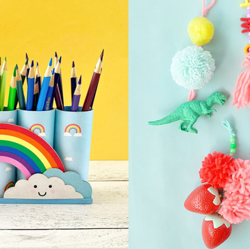crafting cheerfully's rainbow pencil holder and handmade charlotte's backpack charms are two good housekeeping picks for best back to school crafts