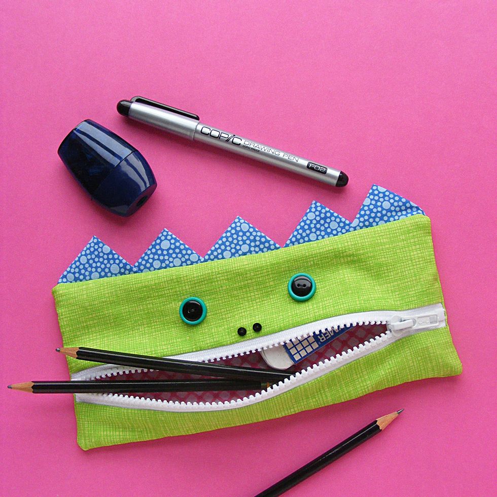 Monster Pencil Case Back to School Craft for Kids - About a Mom