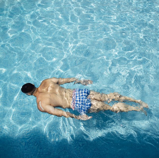 Bañador Hombre natación bóxer azul