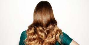 Back view of ombre hairstyle
