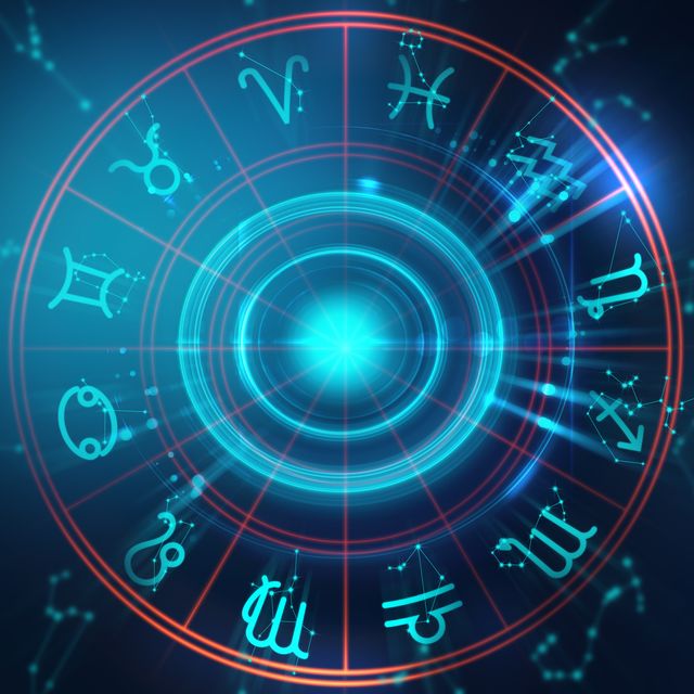 Backdrop design of sacred zodiac symbols