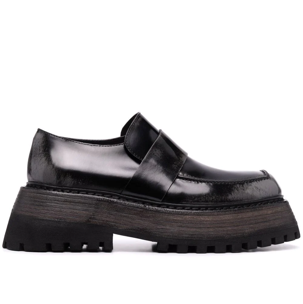 marsèll chunkysole leather loafers