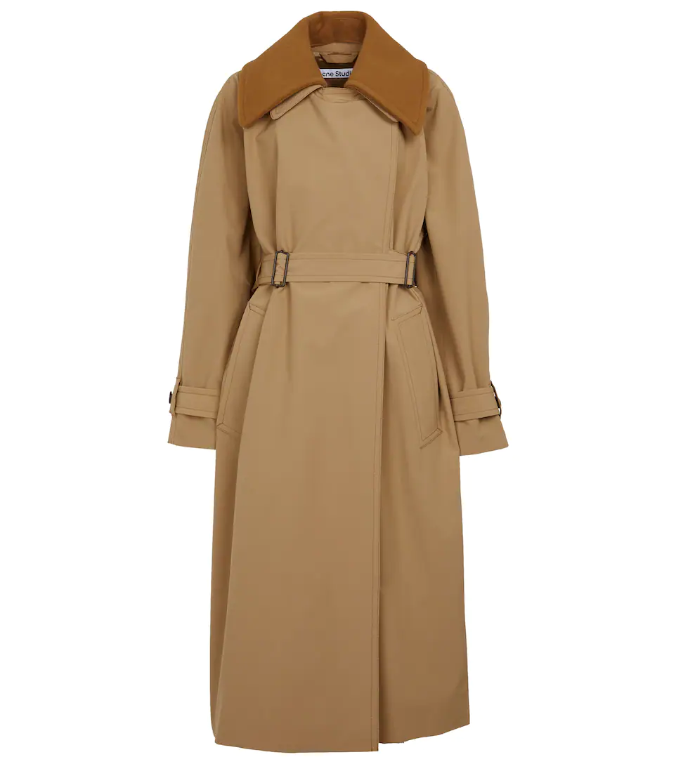 acne studios belted trench coat