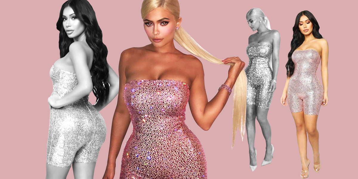 Kylie jenner pink jumpsuit fashion nova on sale