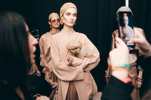 giorgio armani rtw spring 2025 backstage