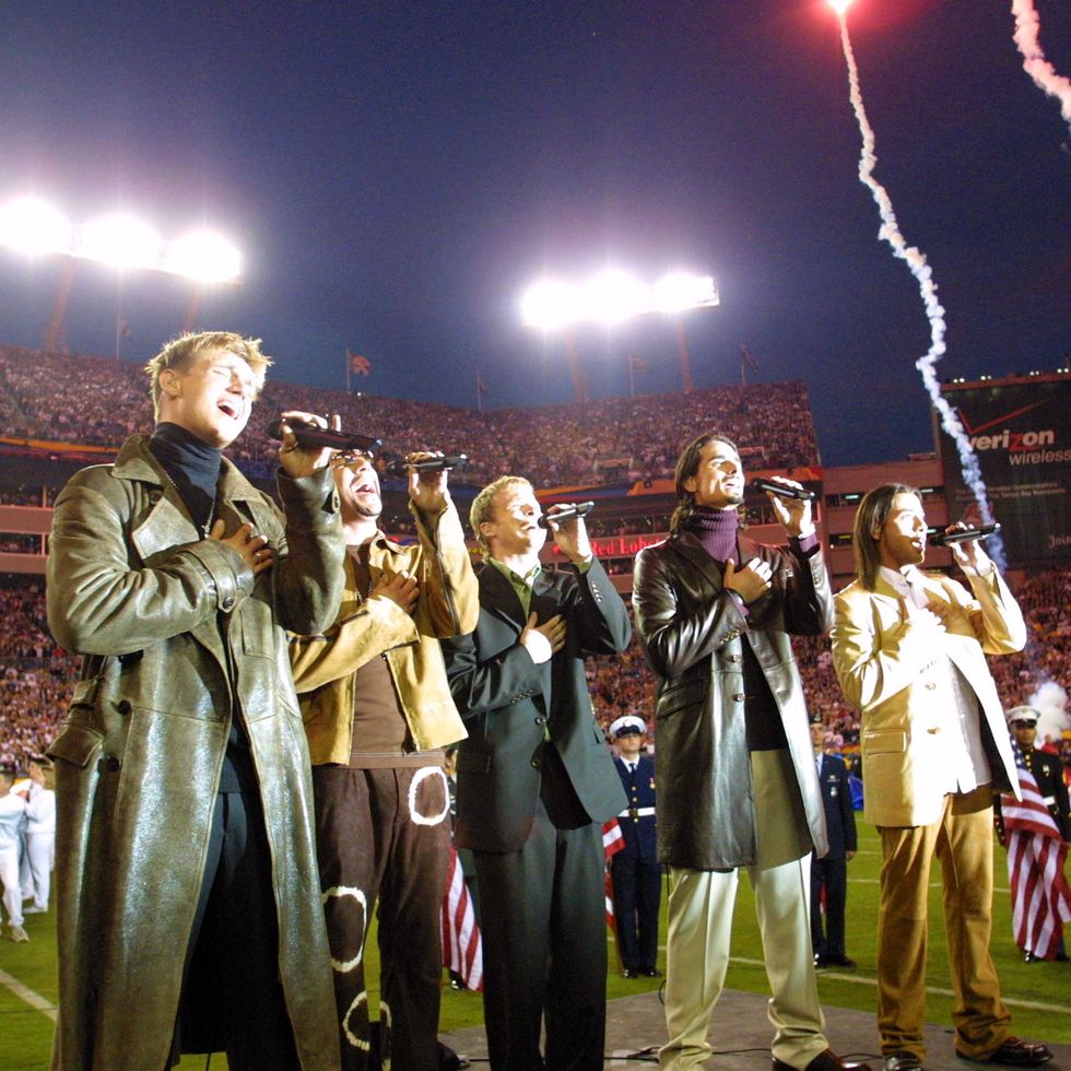 backstreet boys super bowl xxxv pregame performance