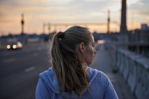 backview of woman