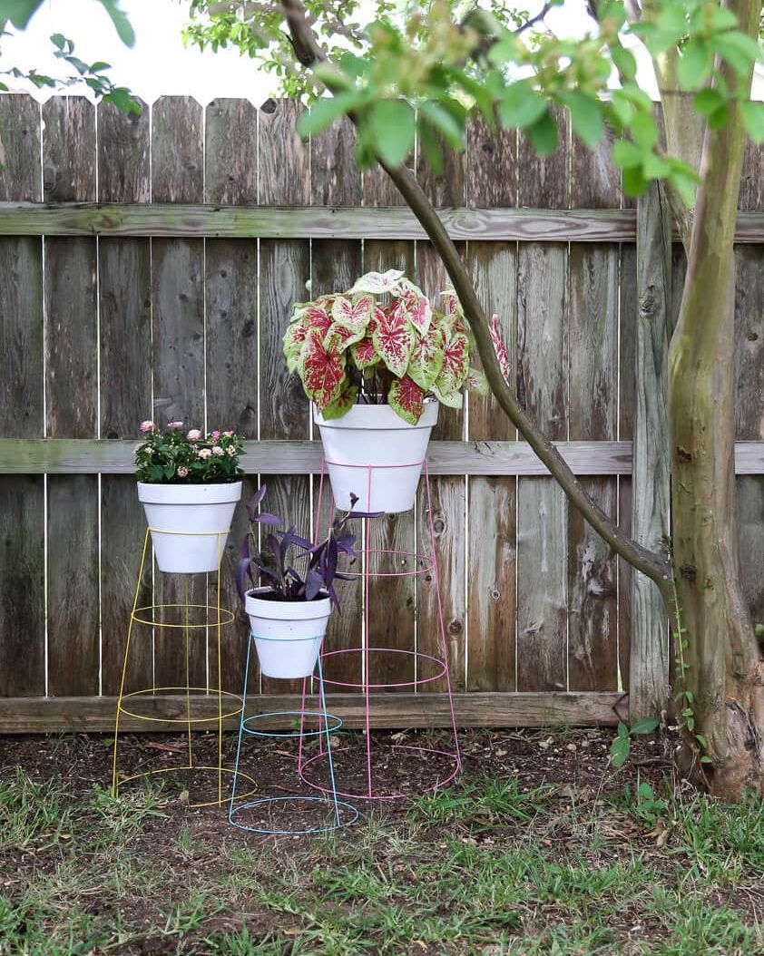 best backyard decor tomato cage plant stand