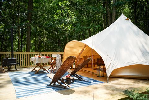backyard patio yurt