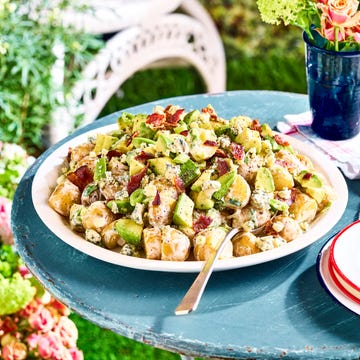 bacon, avocado and blue cheese potato salad