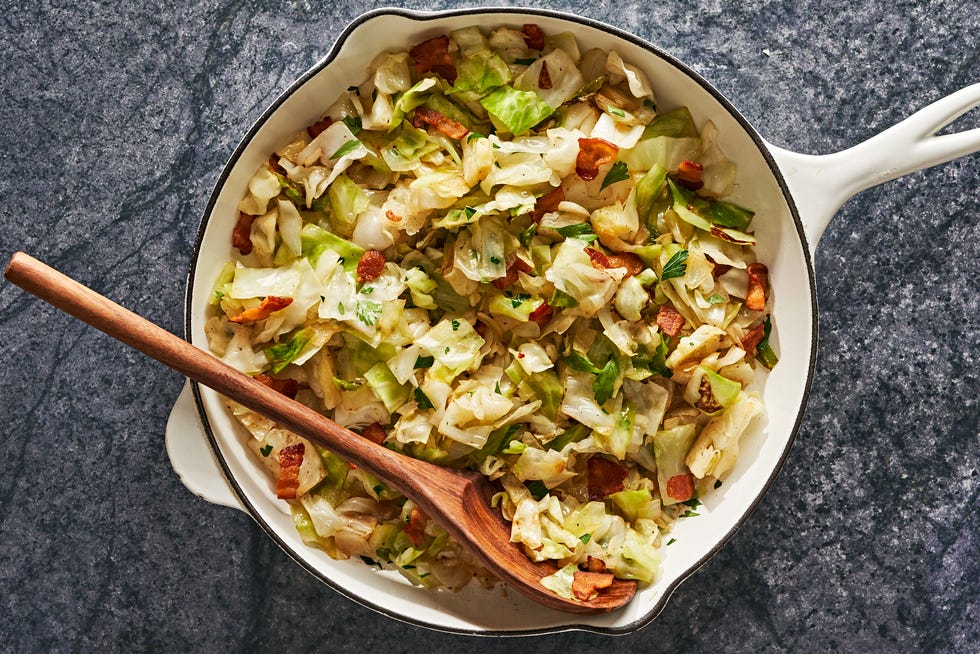 bacon fried cabbage