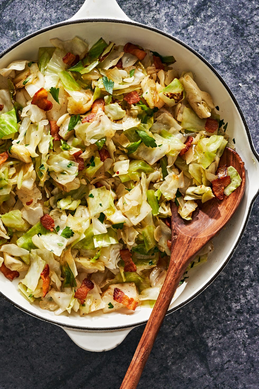 bacon fried cabbage