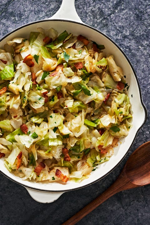 bacon fried cabbage