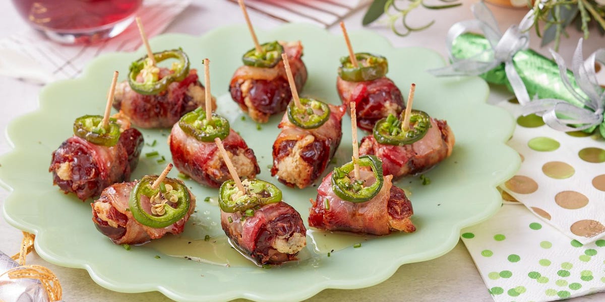 Bacon-Wrapped Dates in the Microwave