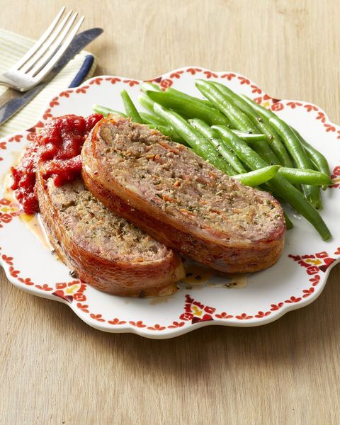 mothers day dinner ideas bacon wrapped meatloaf