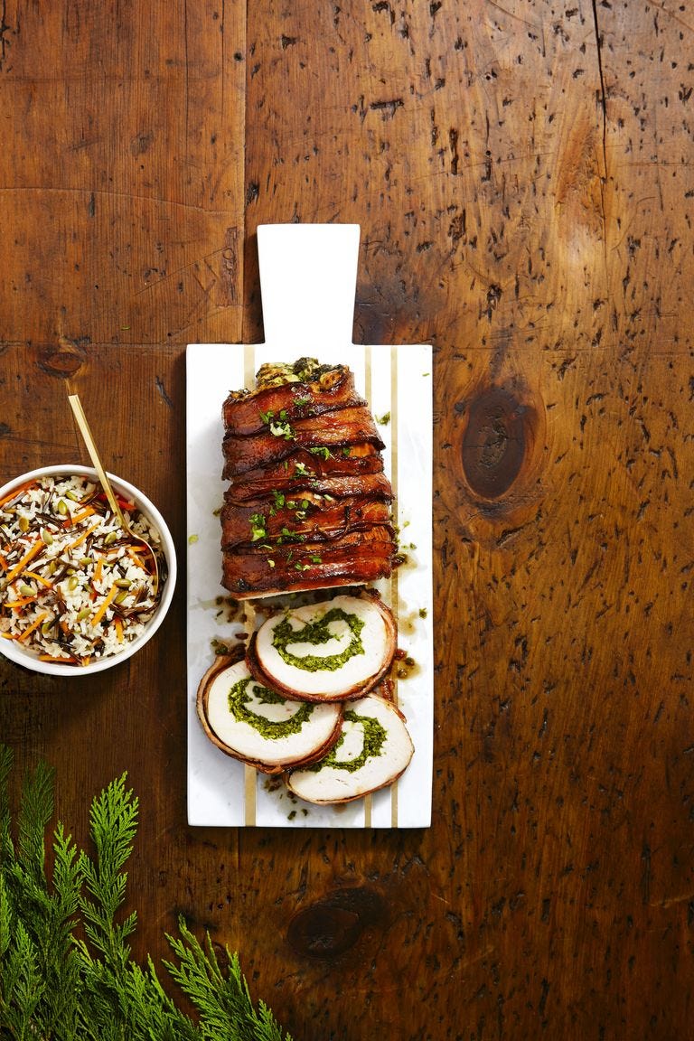 Keto Easter Ideas - Bacon-Wrapped Turkey