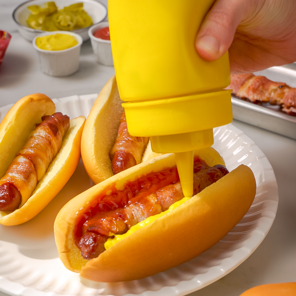 bacon wrapped hot dog