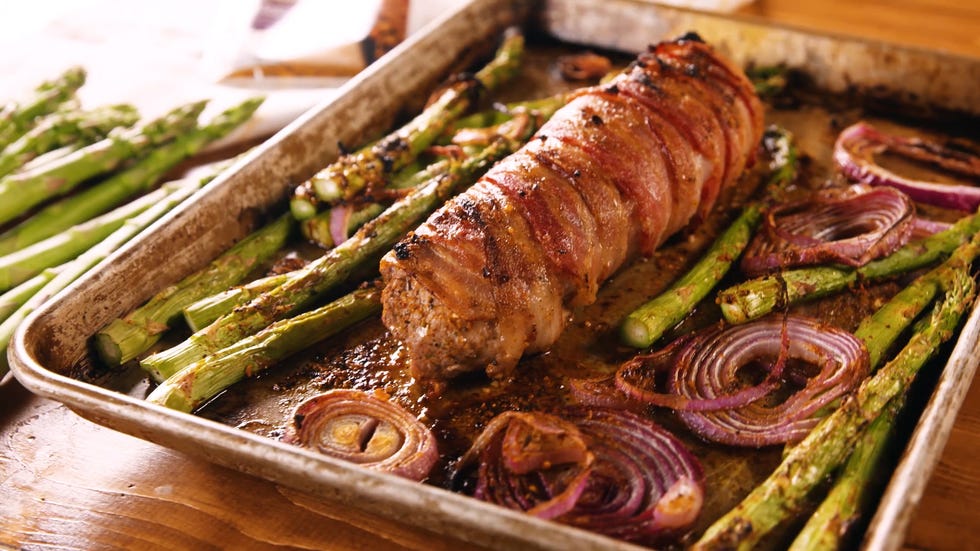 Bacon Wrapped Pork Tenderloin - Delish.com