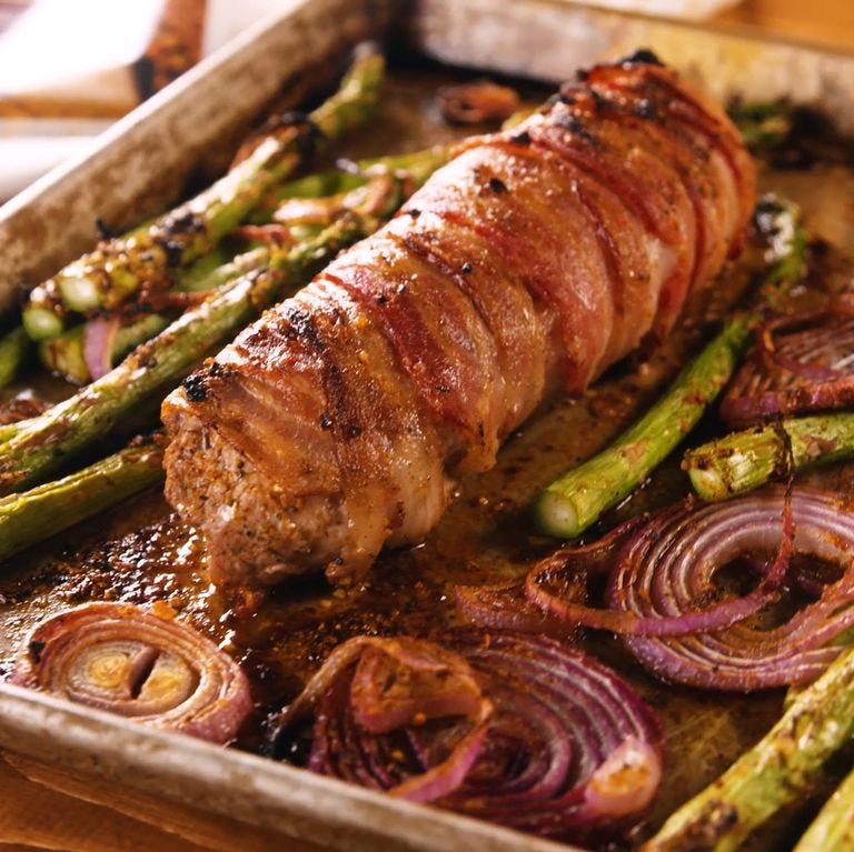 bacon wrapped pork tenderloin