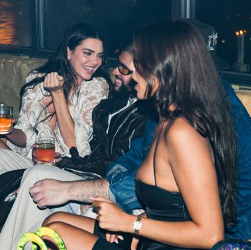 bad bunny and kendall jenner pictured at met gala after party together