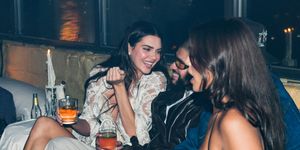 bad bunny and kendall jenner pictured at met gala after party together