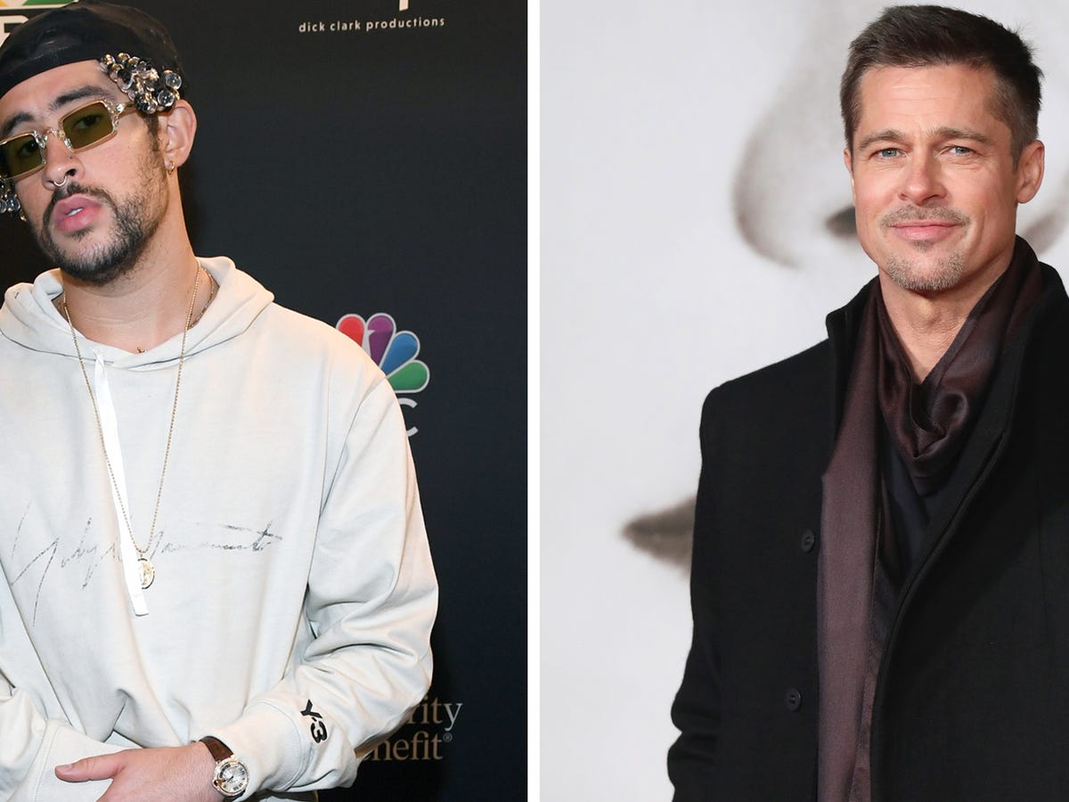 Bad Bunny Brad Pitt Movie Bad Bunny and Brad Pitt Go Head-to-Head in 'Bullet Train' Film
