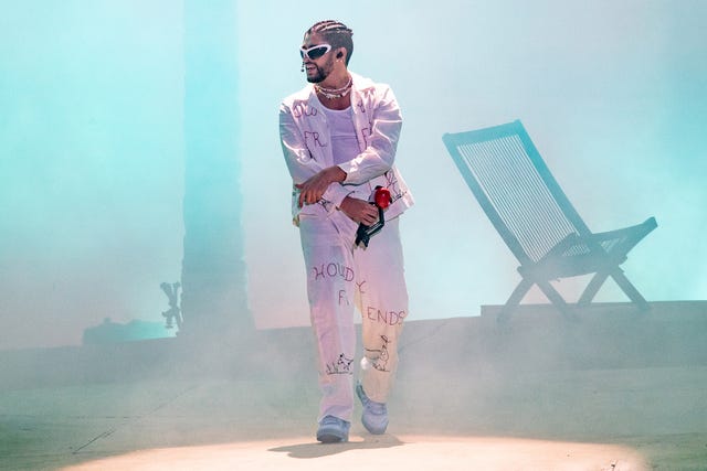 bad bunny performs at yankee stadium in 2022