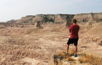 Kyle in the badlands