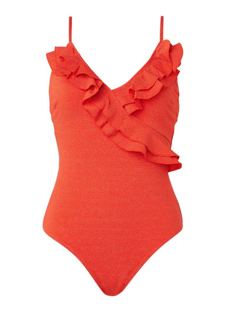 Clothing, Orange, Red, Swimwear, One-piece swimsuit, Lingerie, Maillot, Monokini, Swimsuit bottom, camisoles, 