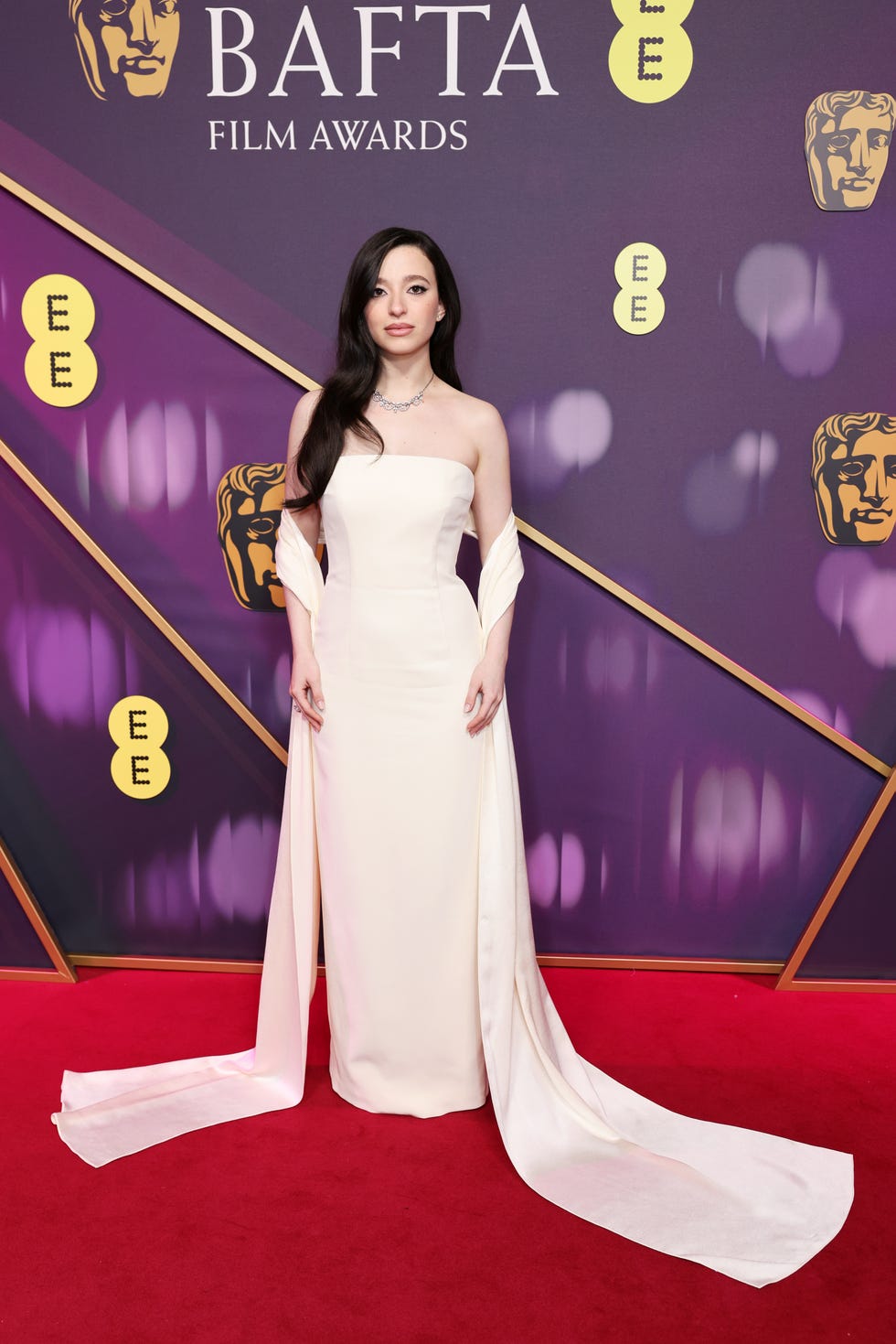 mikey madison attends the 2025 baftas in london