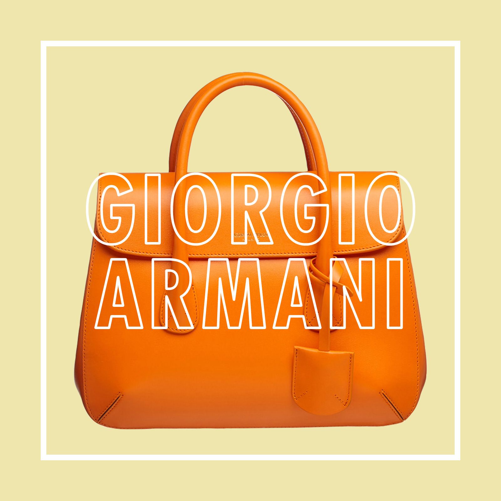 限定セール ジョルジオアルマーニ バッグ トートバッグ レディース オレンジ