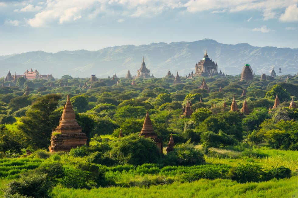 bagan ancient city pagodas and monastery, mandalay, myanmar