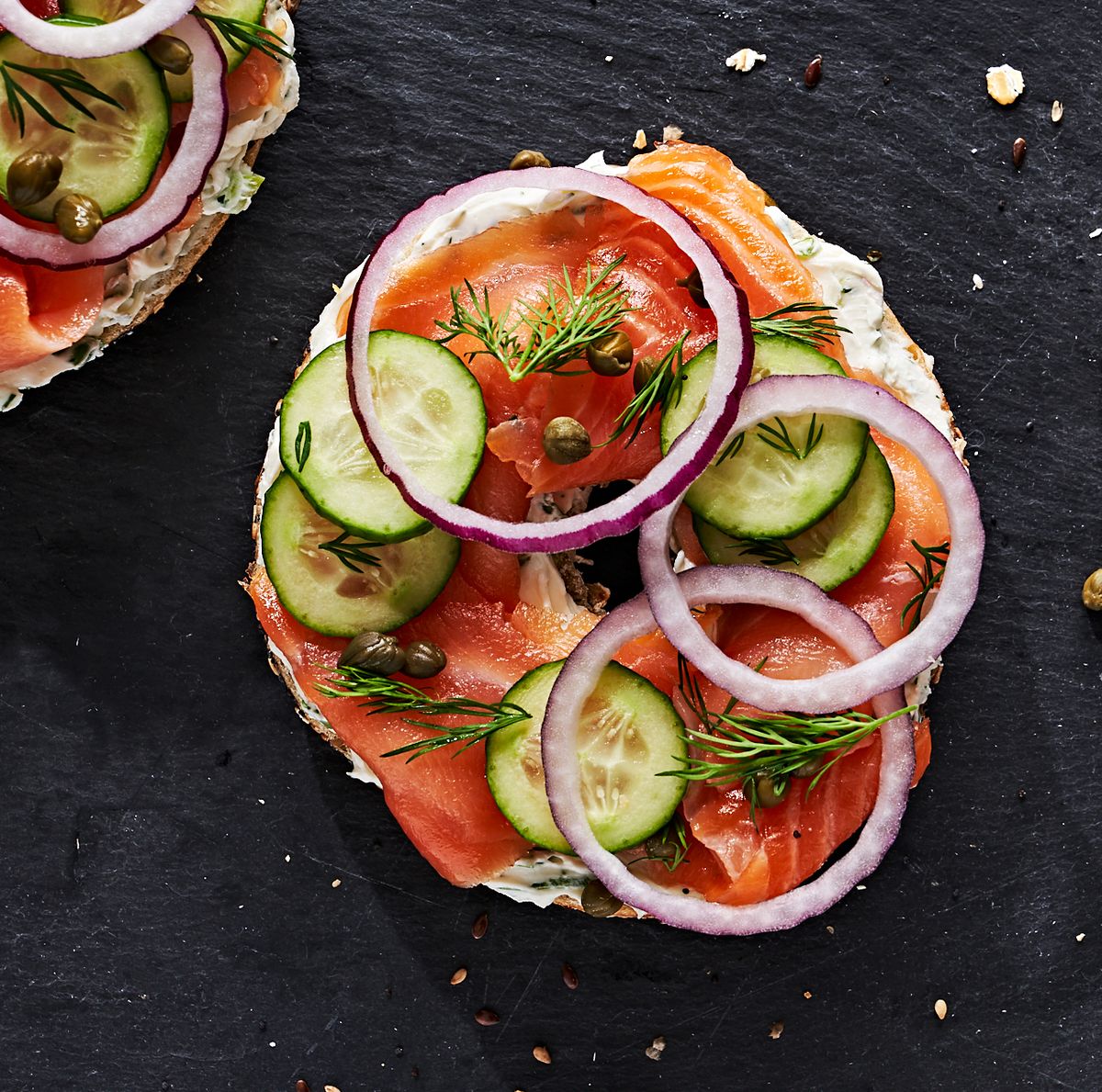 A Recipe for New York salmon bagel