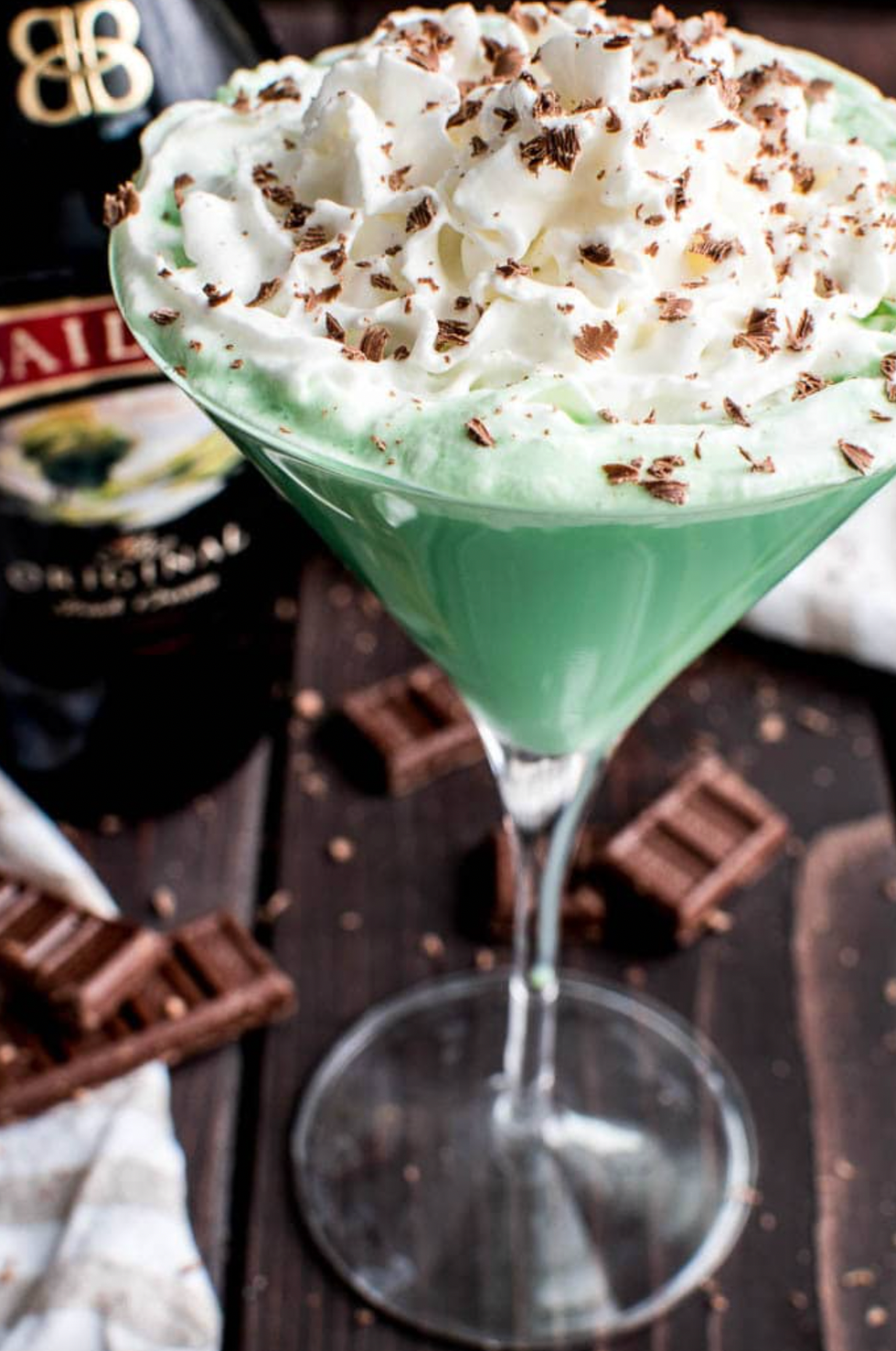 mint christmas martini