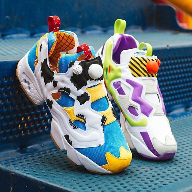 bait, pixar, and reebok's 'toy story' woody and buzz sneakers