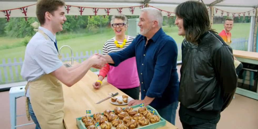 Great British Bake Off 10/8/19: Henry shakes Paul Hollywood's hand