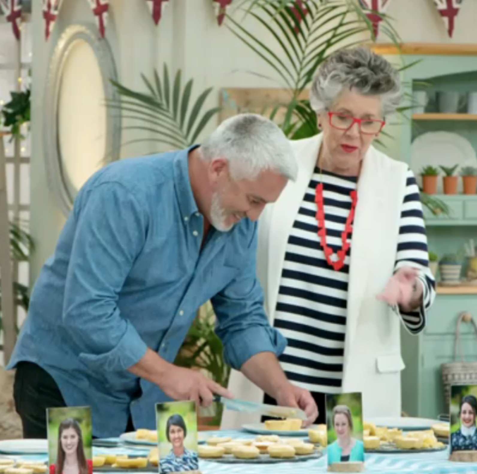 Bake Off 9/17/19: Paul Hollywood and Prue Leith