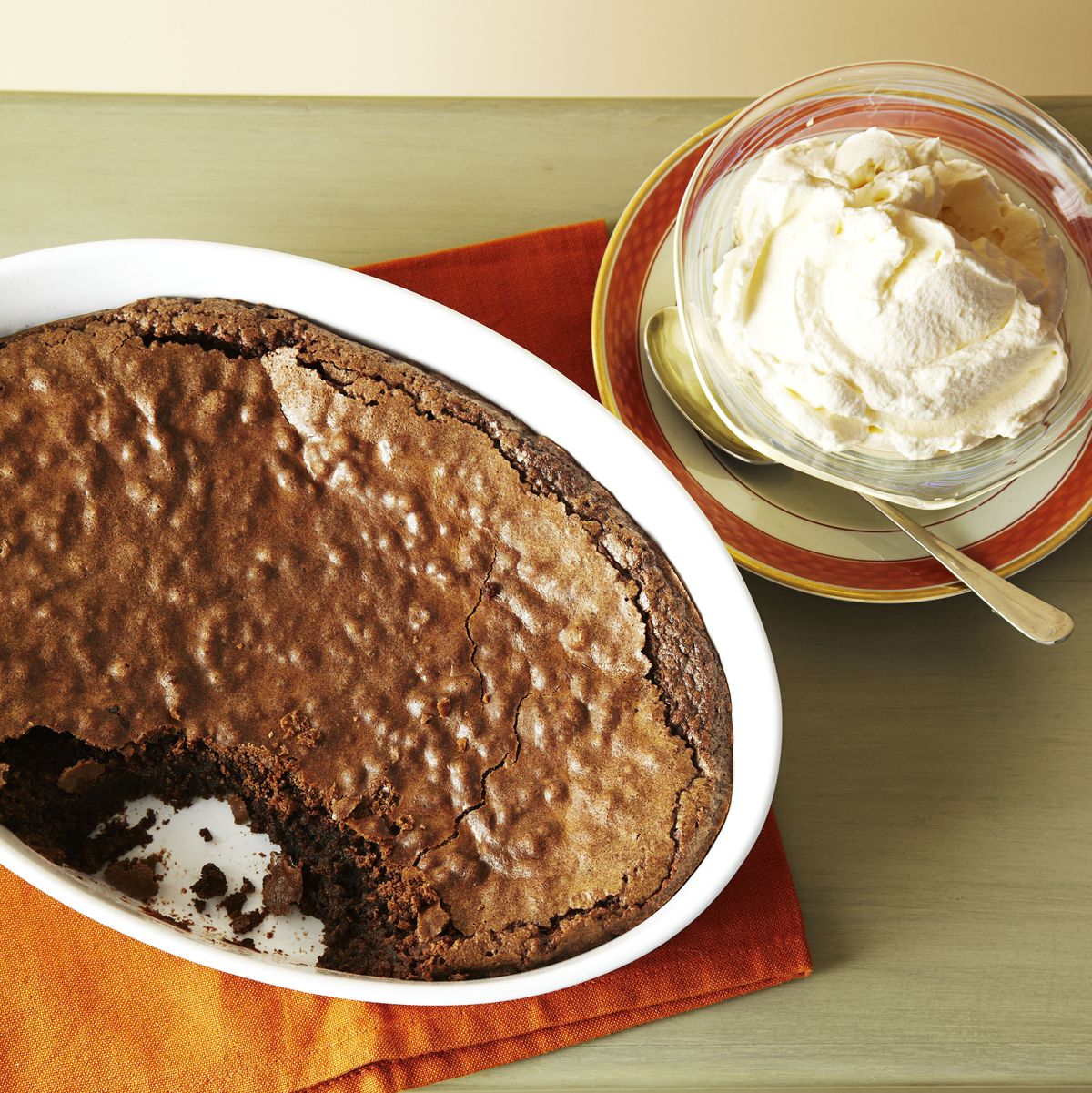 baked chocolate pudding